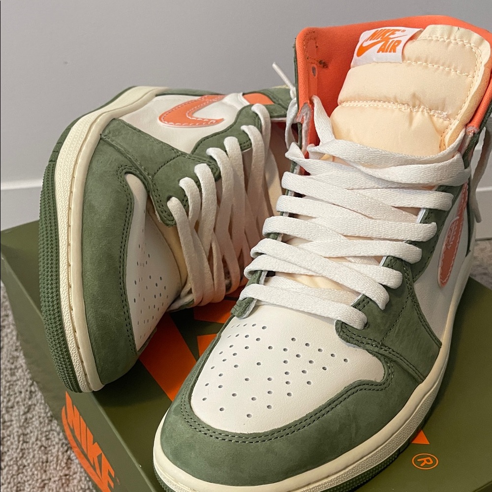 Jordan Air Jordan 1 Retro High OG Craft - Celadon and Orange